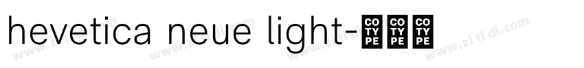 hevetica neue light字体转换